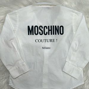 Authentic Moschino white button up size 2-3Y - 92CM